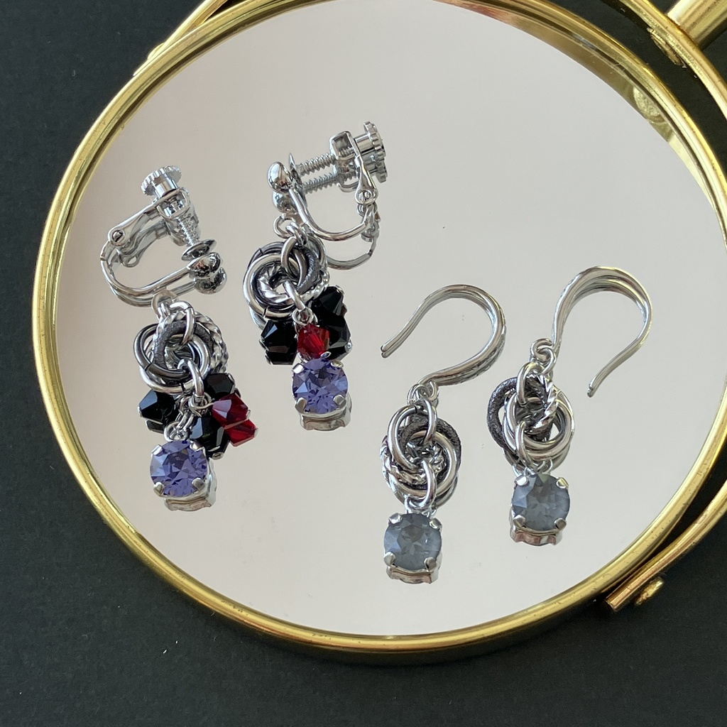 紫鸞イメージイヤアクセ(パープル)