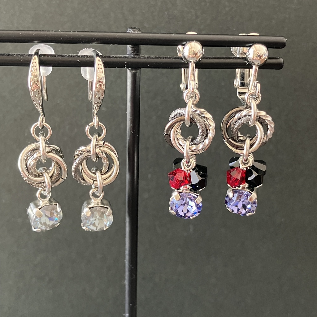 紫鸞イメージイヤアクセ(パープル)