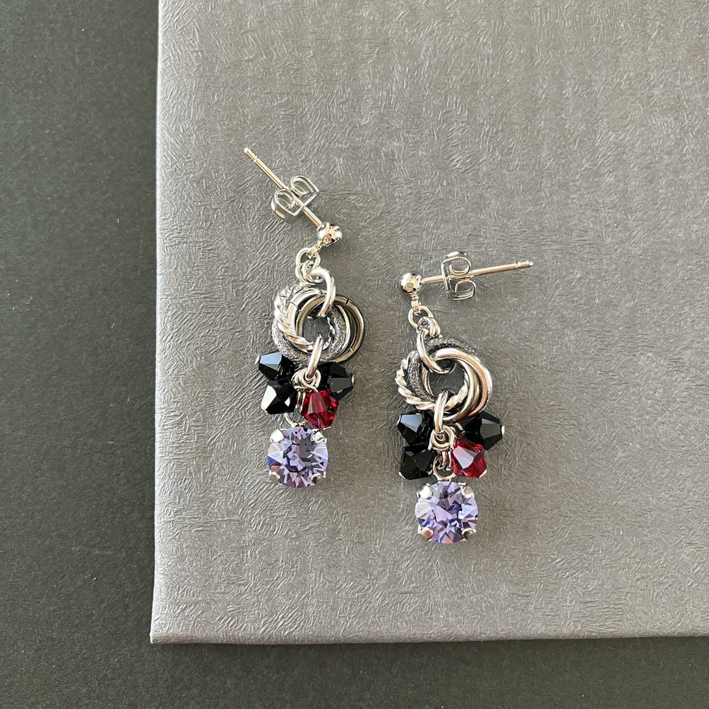 紫鸞イメージイヤアクセ(パープル)