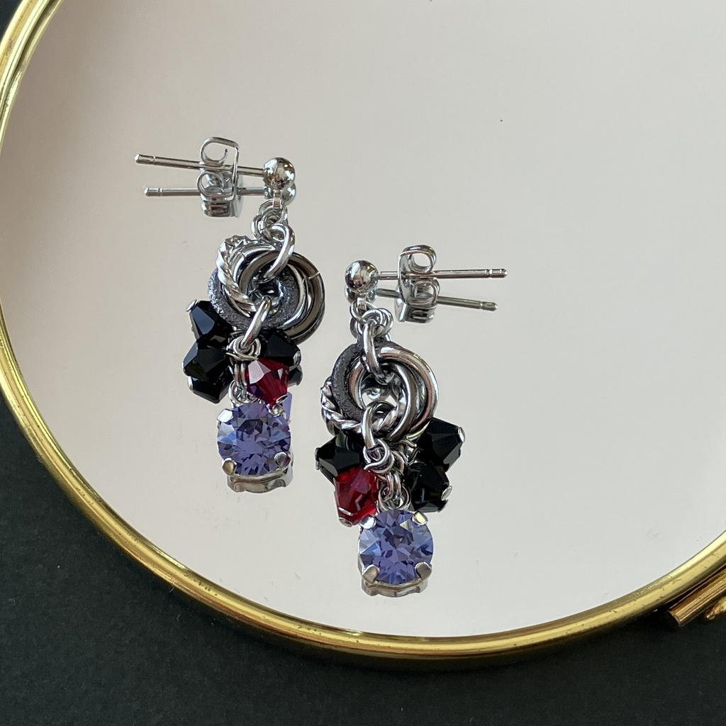 紫鸞イメージイヤアクセ(パープル)