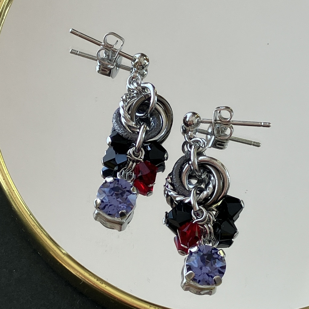 紫鸞イメージイヤアクセ（パープル）