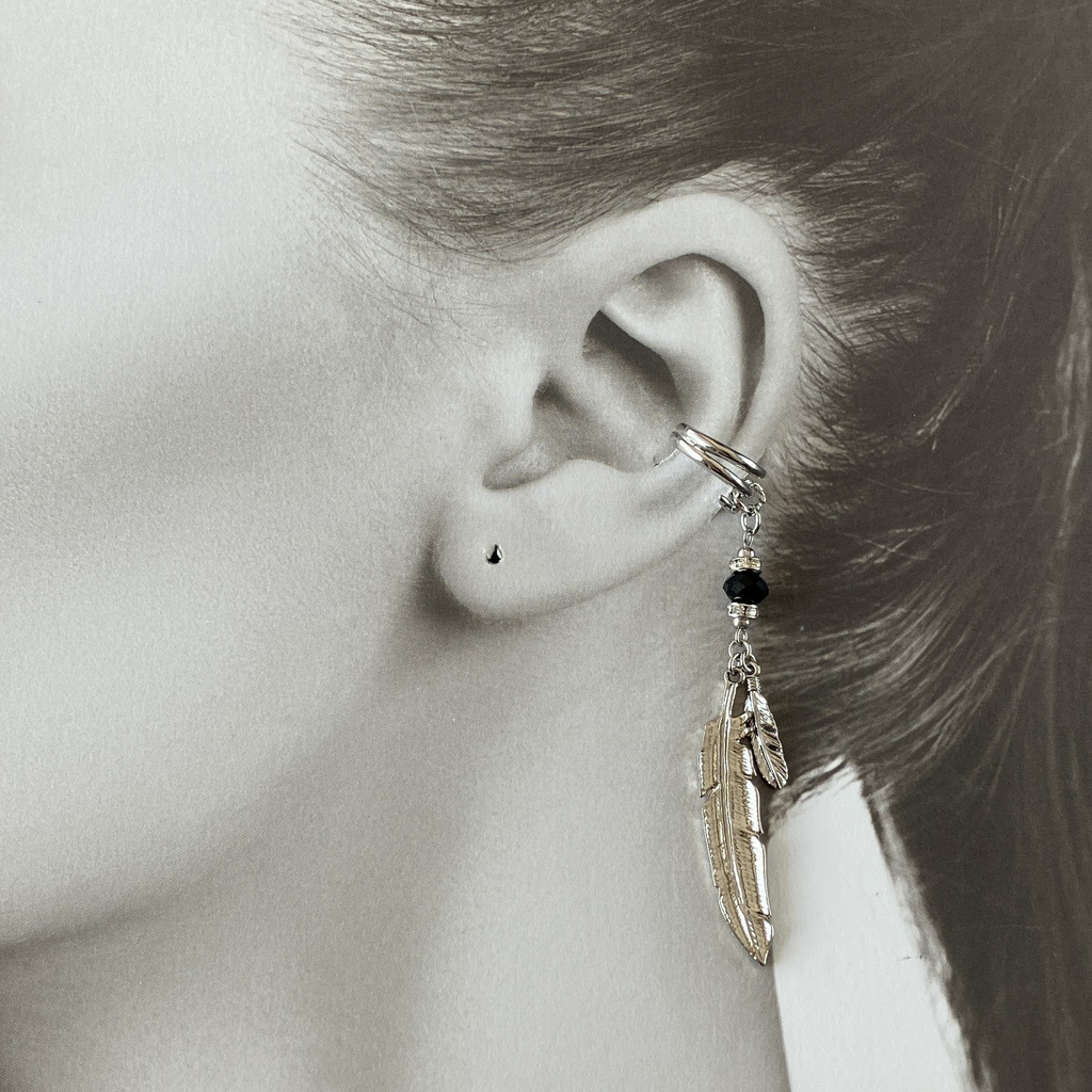 紫鸞イメージイヤーカフ