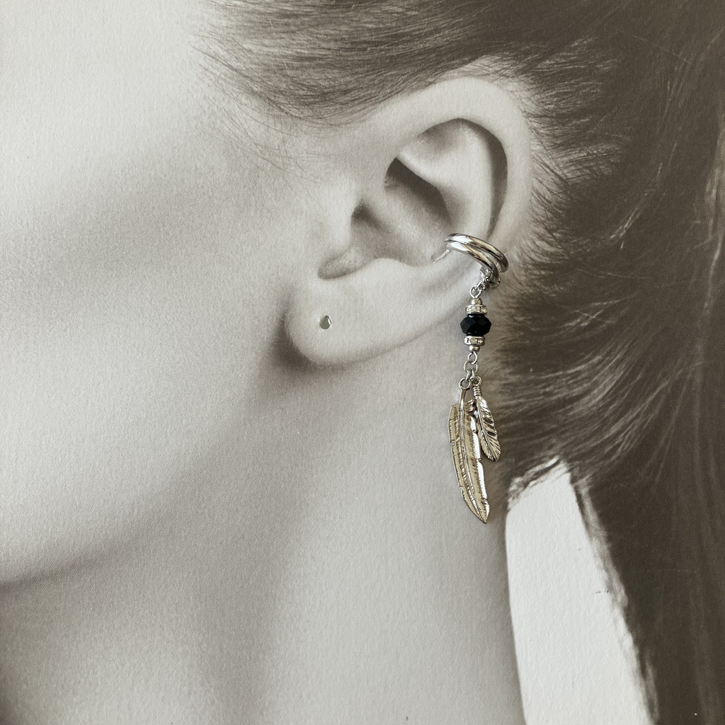 紫鸞イメージイヤーカフ