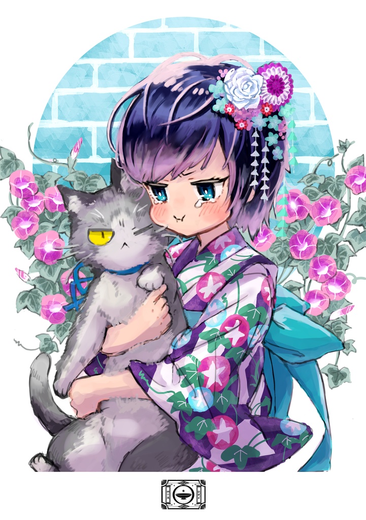 ポストカード(青２枚組)