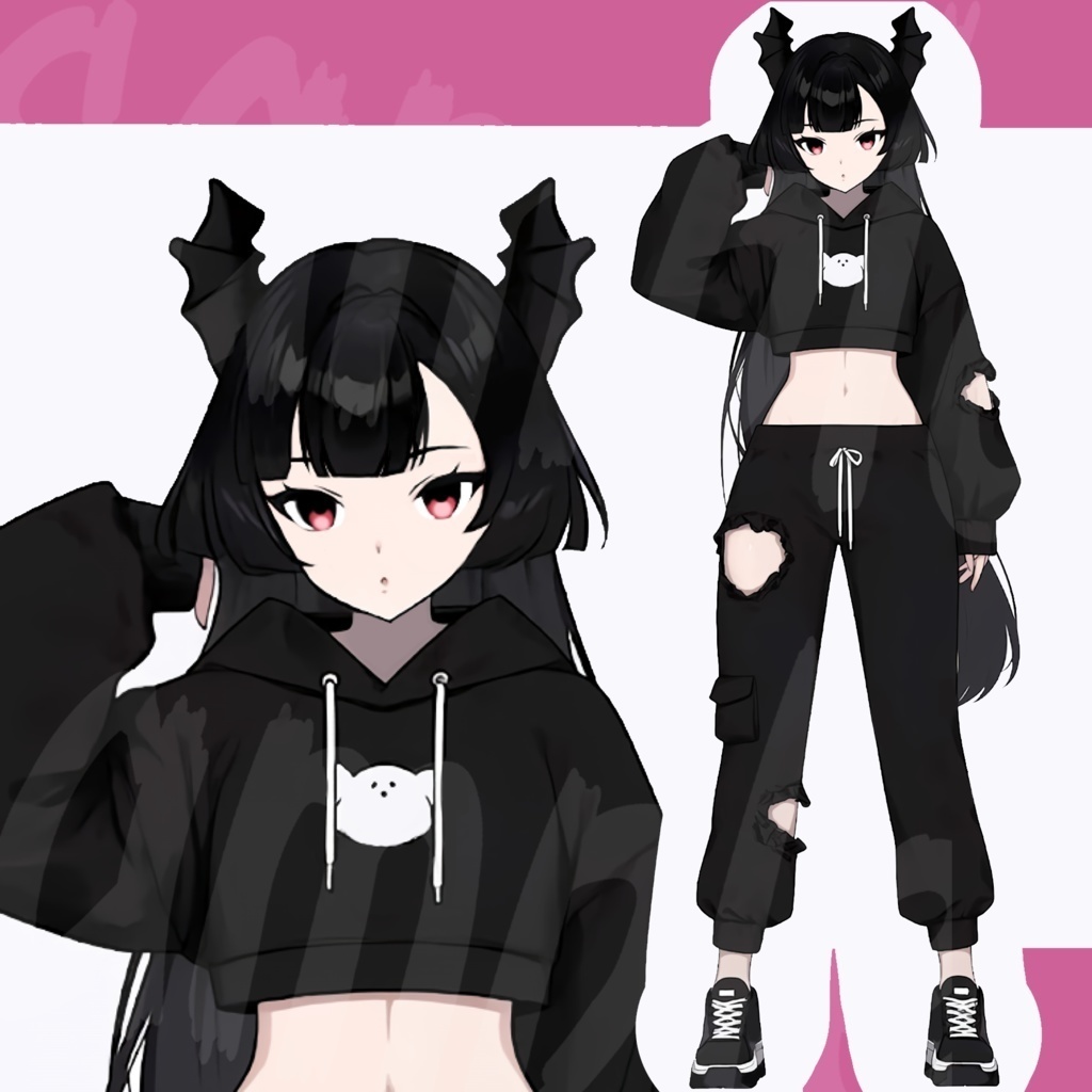 【限定１点】悪魔ジャージの全身立ち絵