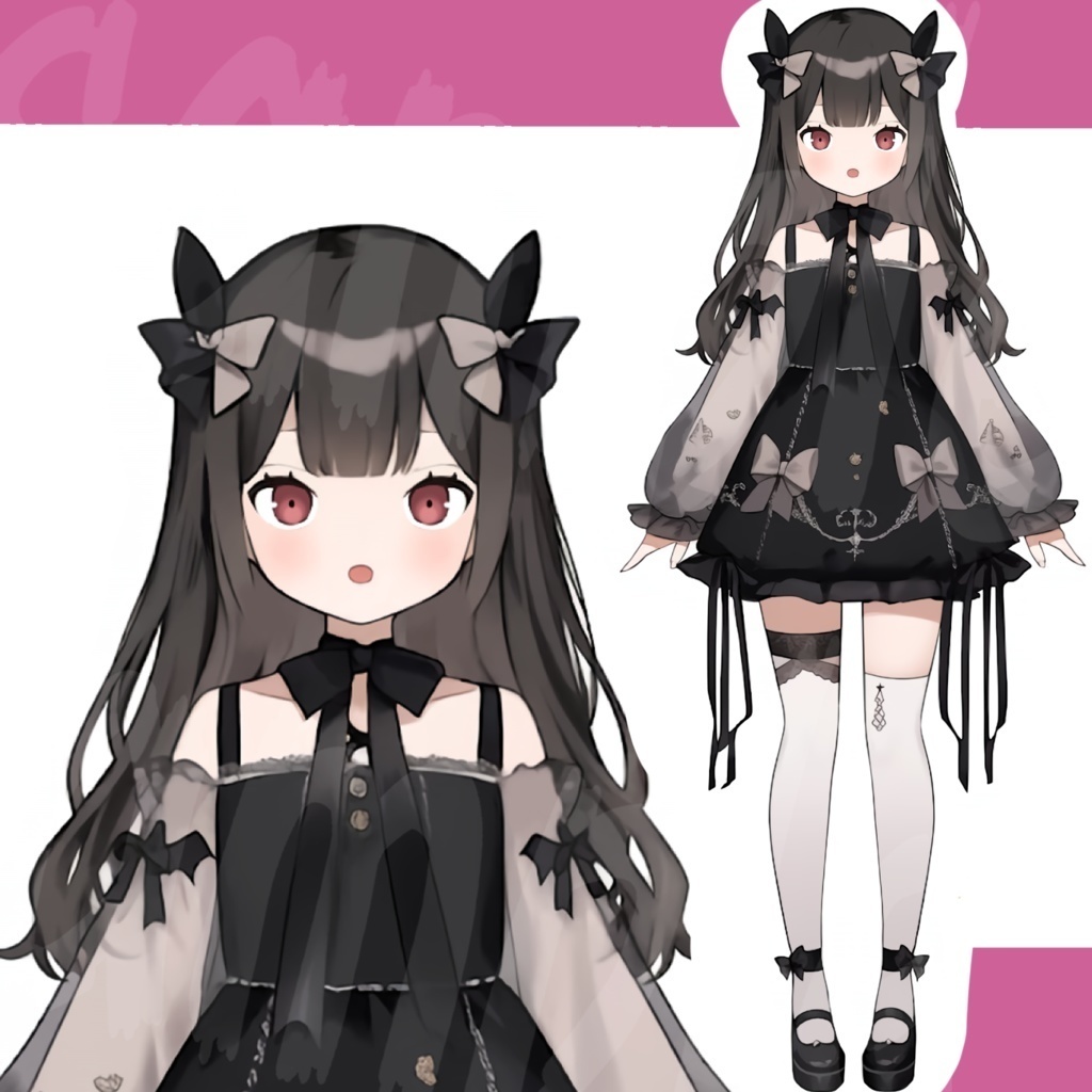 【限定１点】黒姫ちゃんの全身立ち絵