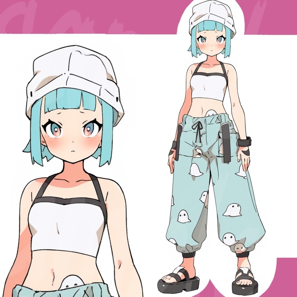 【限定1点】お化けズボンちゃんの全身立ち絵