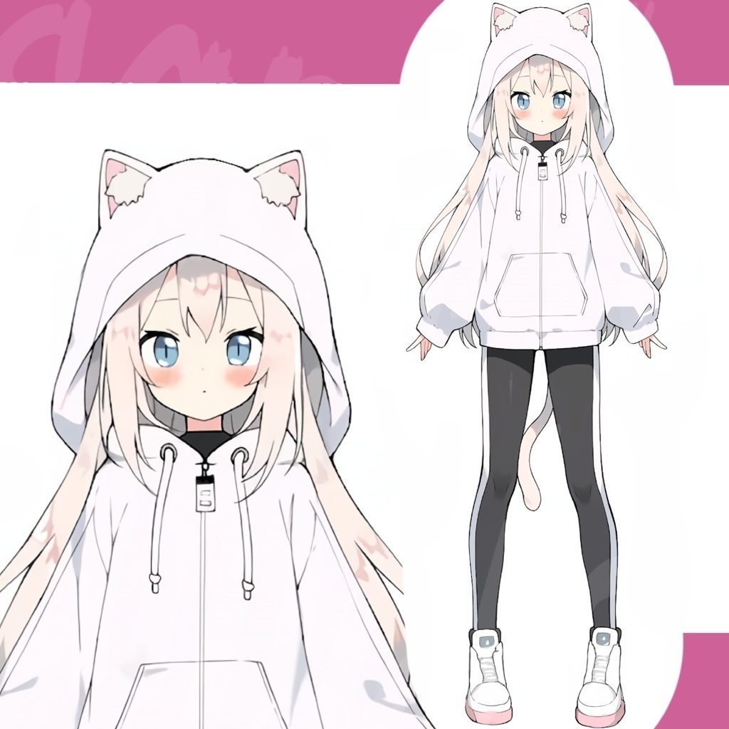 【限定1点】白猫さんの全身立ち絵