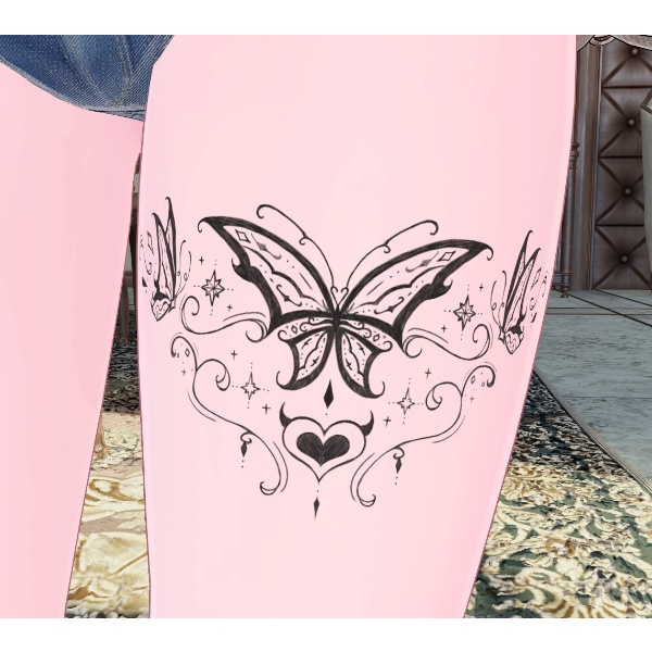 ✨Shop開設記念✨期間限定無料配布✨ 蝶とリボンとクラゲのタトゥー