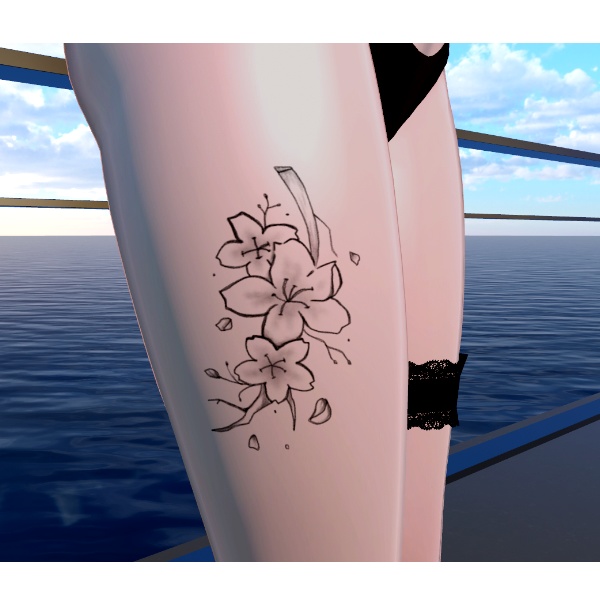 ✨期間限定無料配布✨花のタトゥー3種セット