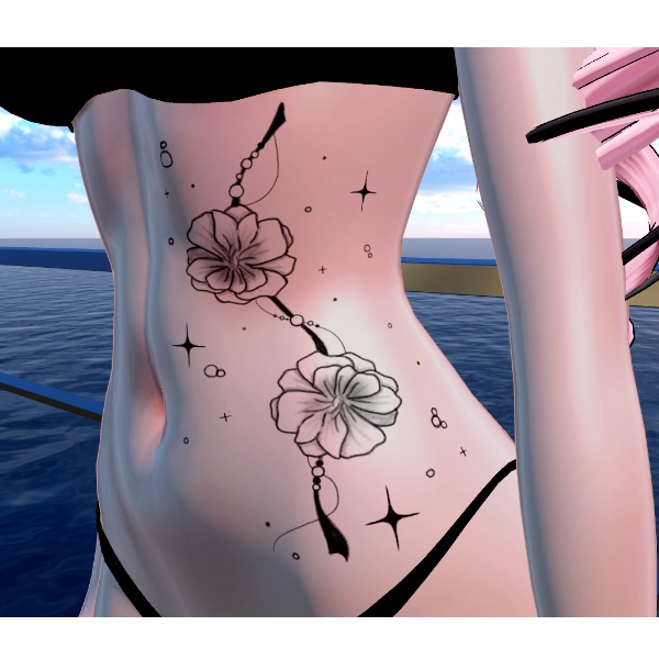 ✨期間限定無料配布✨花のタトゥー3種セット