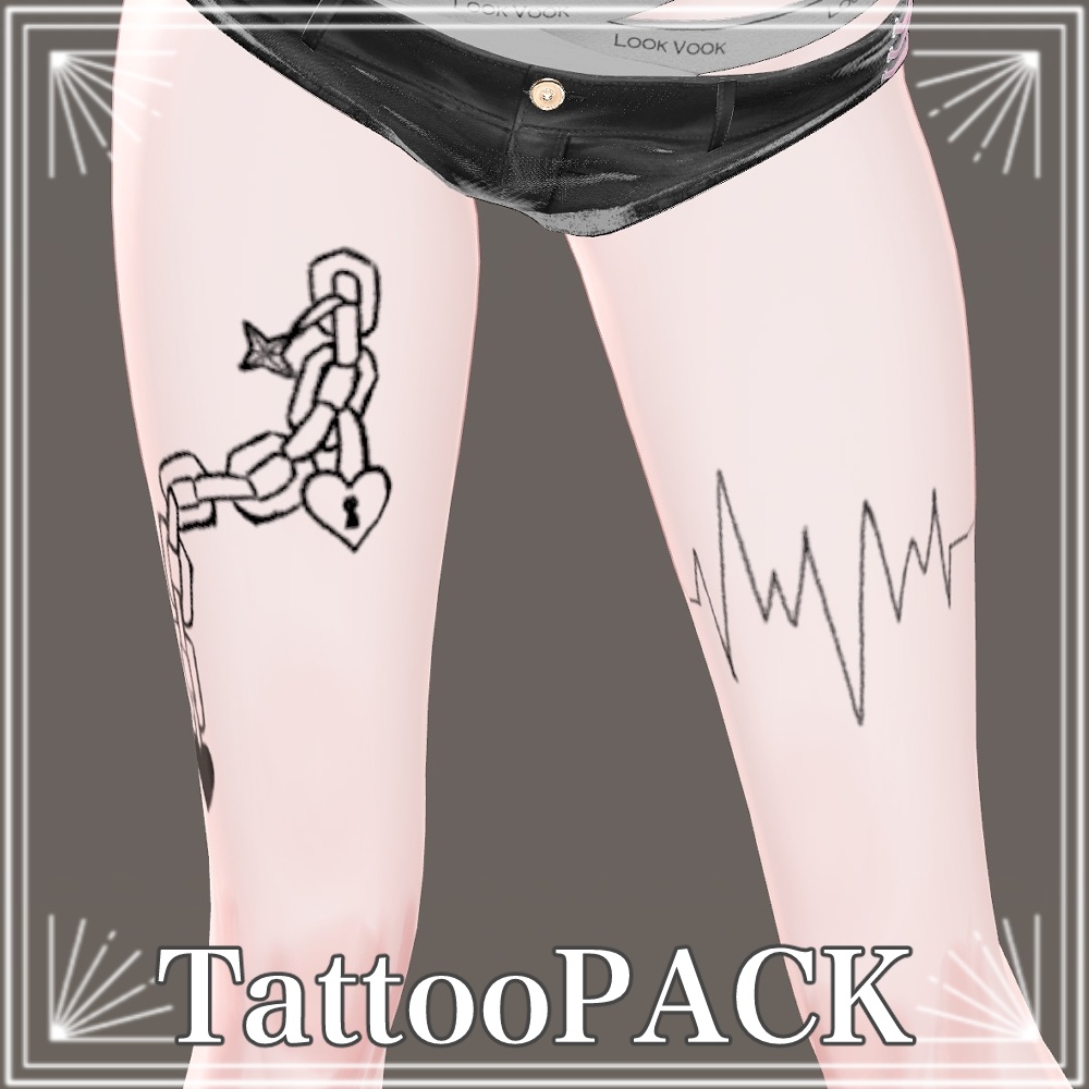 ✨一日限定無料配布✨森羅対応ボディタトゥー✨