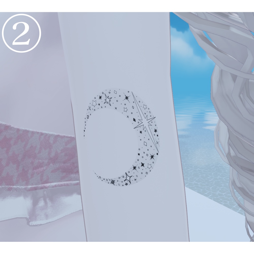 ✨フォロワー300人感謝セール✨月と星のタトゥーセット🌟🌙