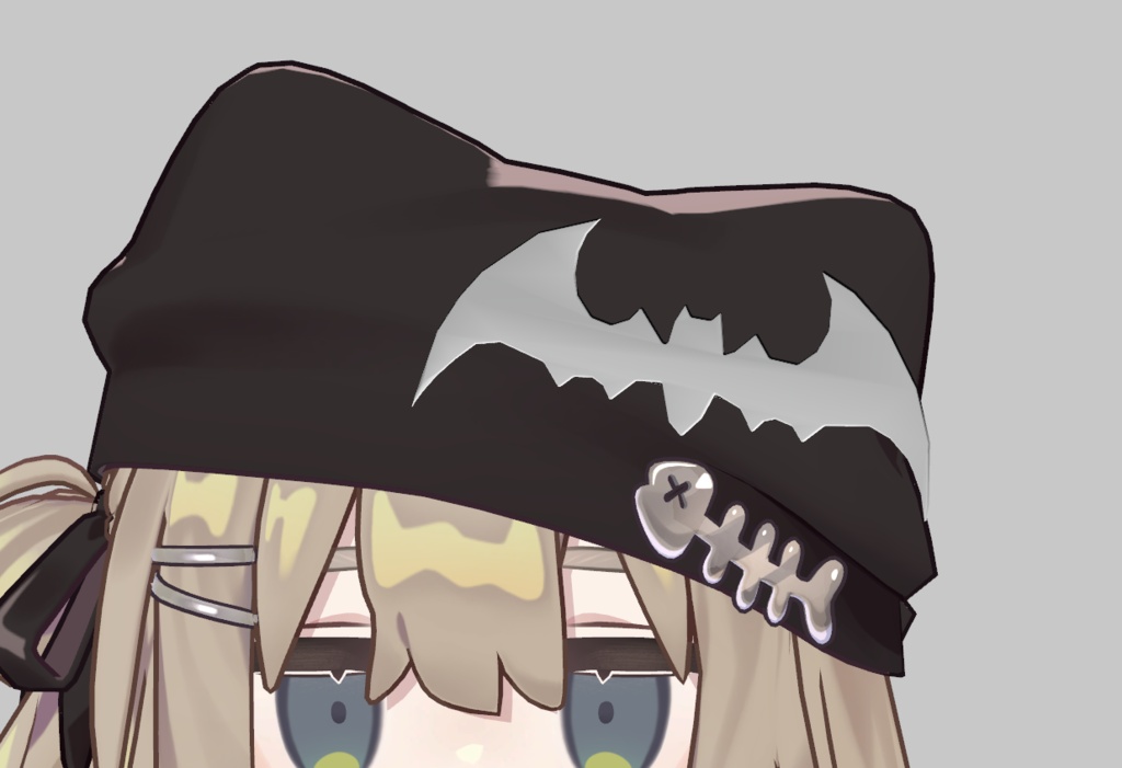 こうもりシルエットヘアピン