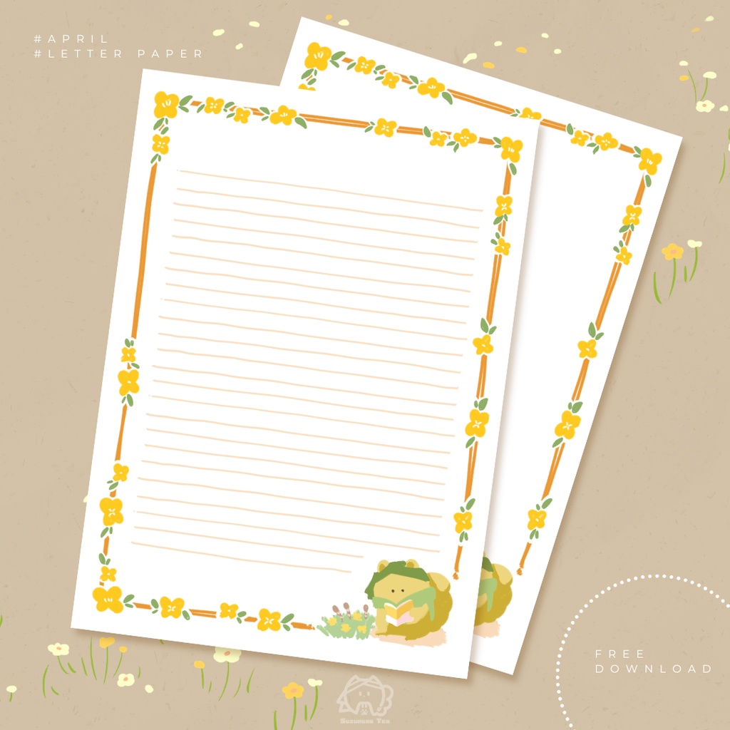 【無料配布】4月の便箋
