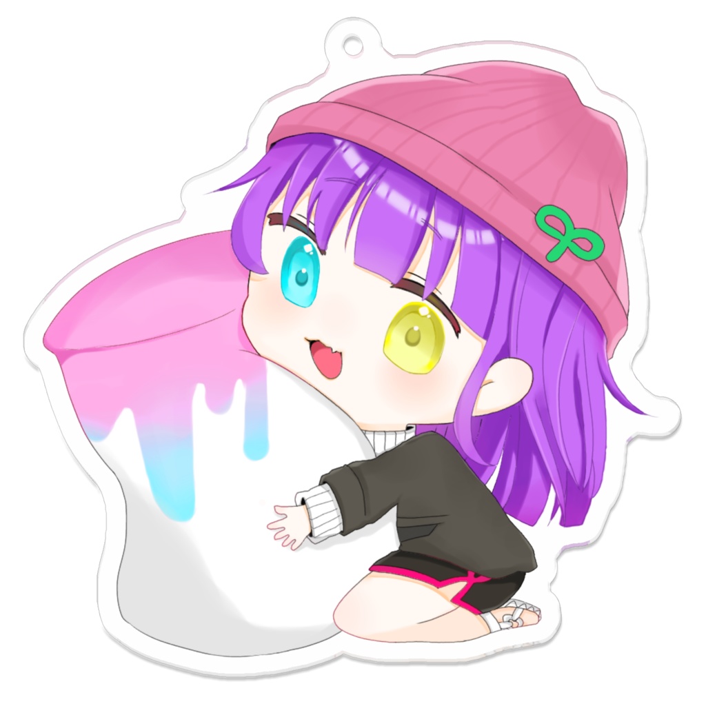 アクリルキーホルダー(ふたば)