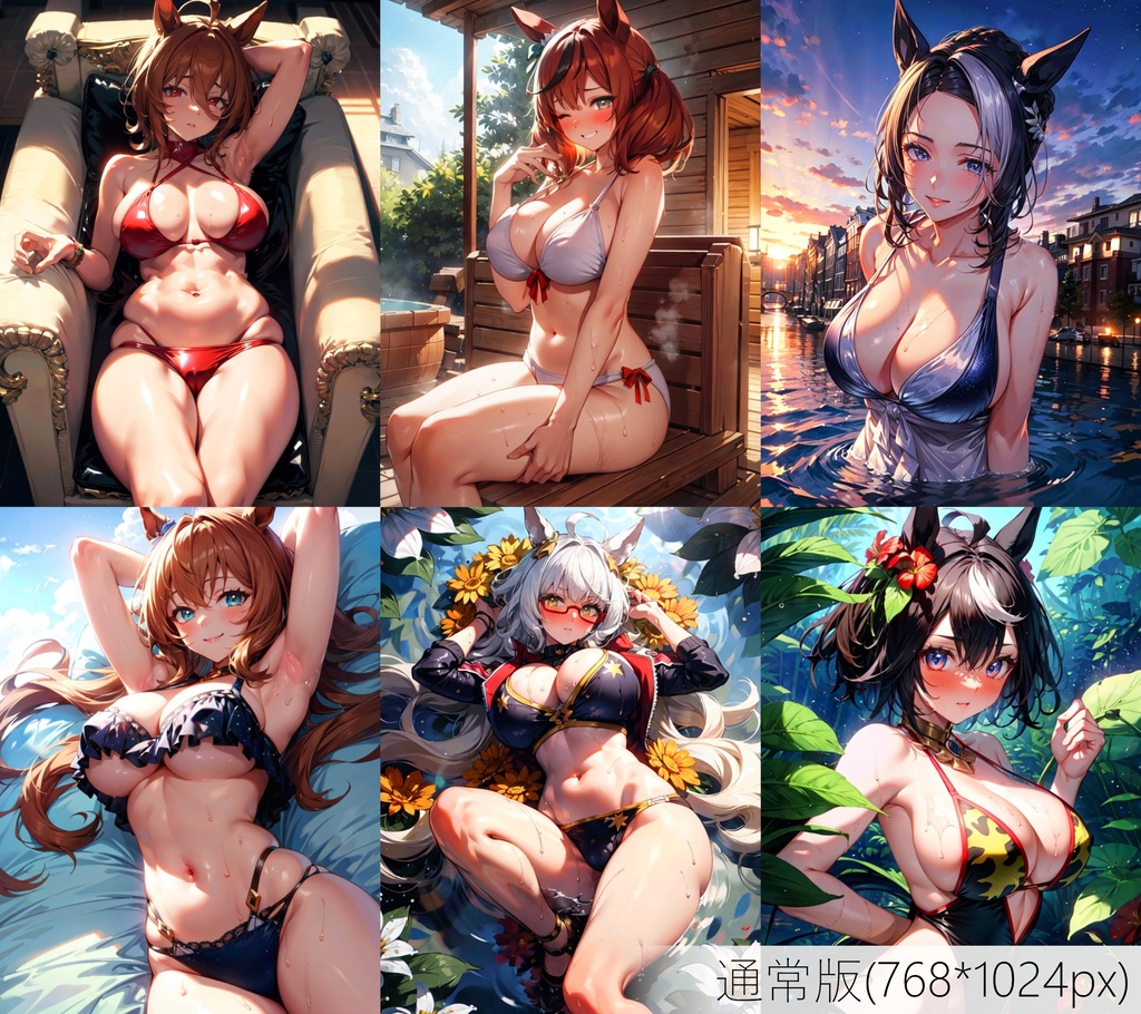 👙買い切り版：水着ウマ娘ランダムパック31 通常版 [ZIPファイル/PNG300枚]