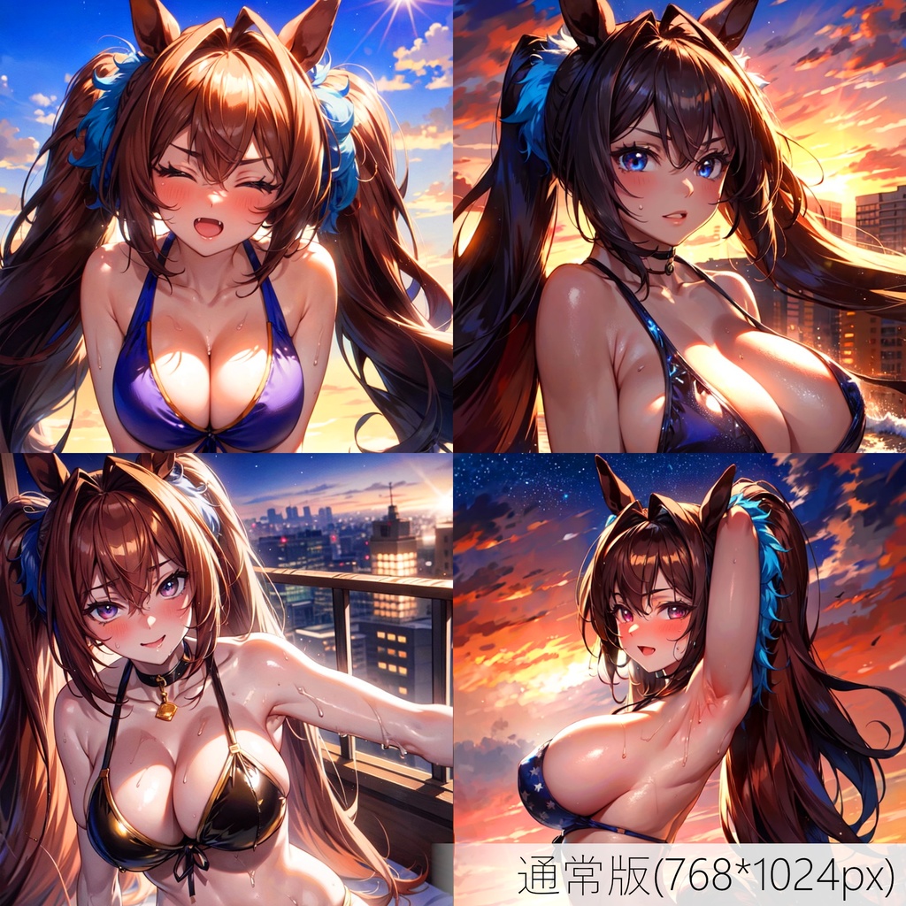 👙買い切り版：水着ウマ娘イラストパック ダイワスカーレット Vol.3 通常版 [ZIPファイル/PNG30枚]