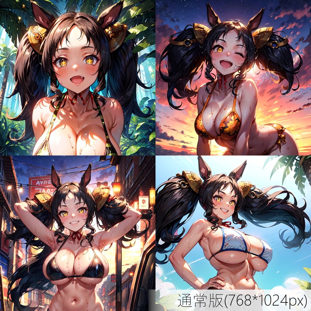 👙買い切り版：水着ウマ娘イラストパック マーベラスサンデー Vol.3 通常版 [ZIPファイル/PNG30枚]