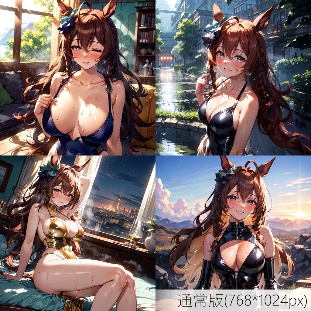 👙買い切り版：水着ウマ娘イラストパック メジロブライト Vol.3 通常版 [ZIPファイル/PNG30枚]