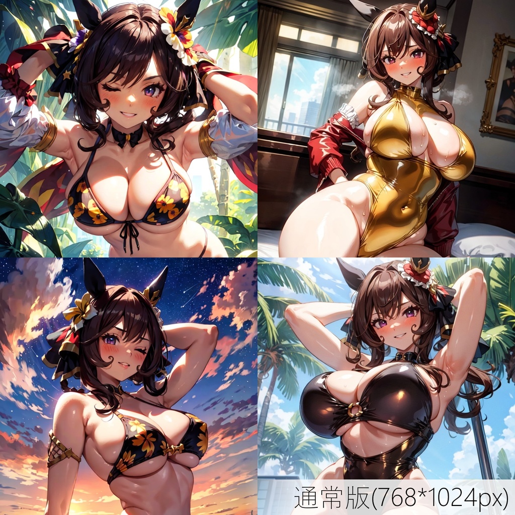 👙買い切り版：水着ウマ娘イラストパック ジェンティルドンナ Vol.5 通常版 [ZIPファイル/PNG30枚]