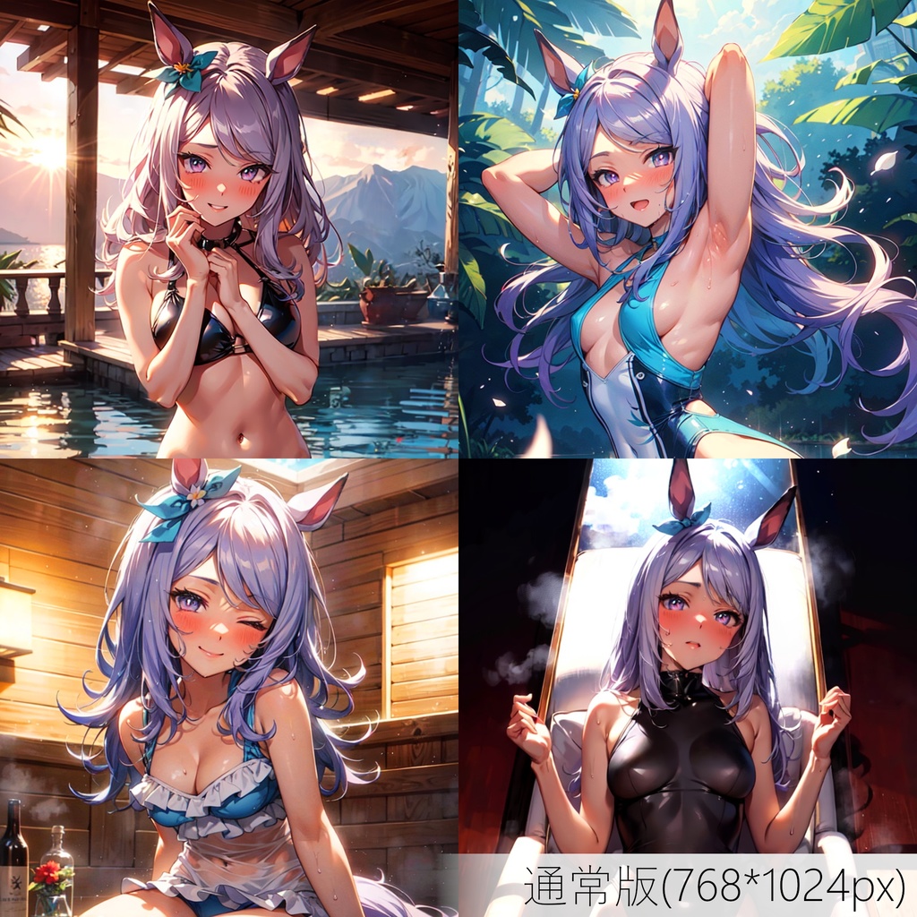 👙買い切り版：水着ウマ娘イラストパック メジロマックイーン Vol.4 [ZIPファイル/PNG30枚]
