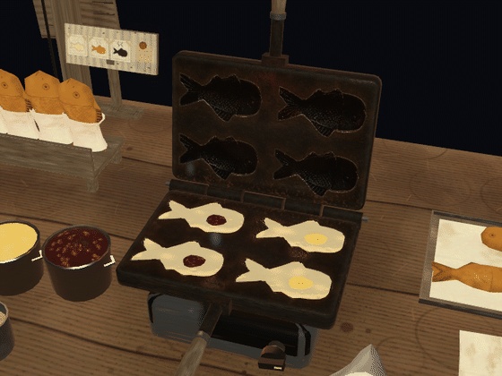 たい焼きパ!【VRChat・アバター/ワールド】焼きたて屋台のたい焼きギミック / Taiyaki Party (Avatar / World)