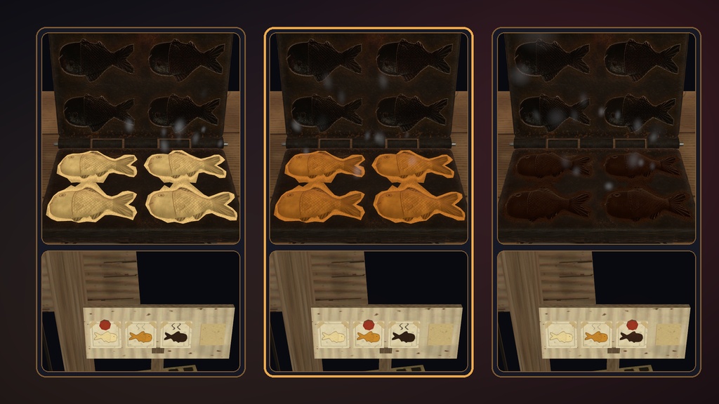 たい焼きパ!【VRChat・アバター/ワールド】焼きたて屋台のたい焼きギミック / Taiyaki Party (Avatar / World)
