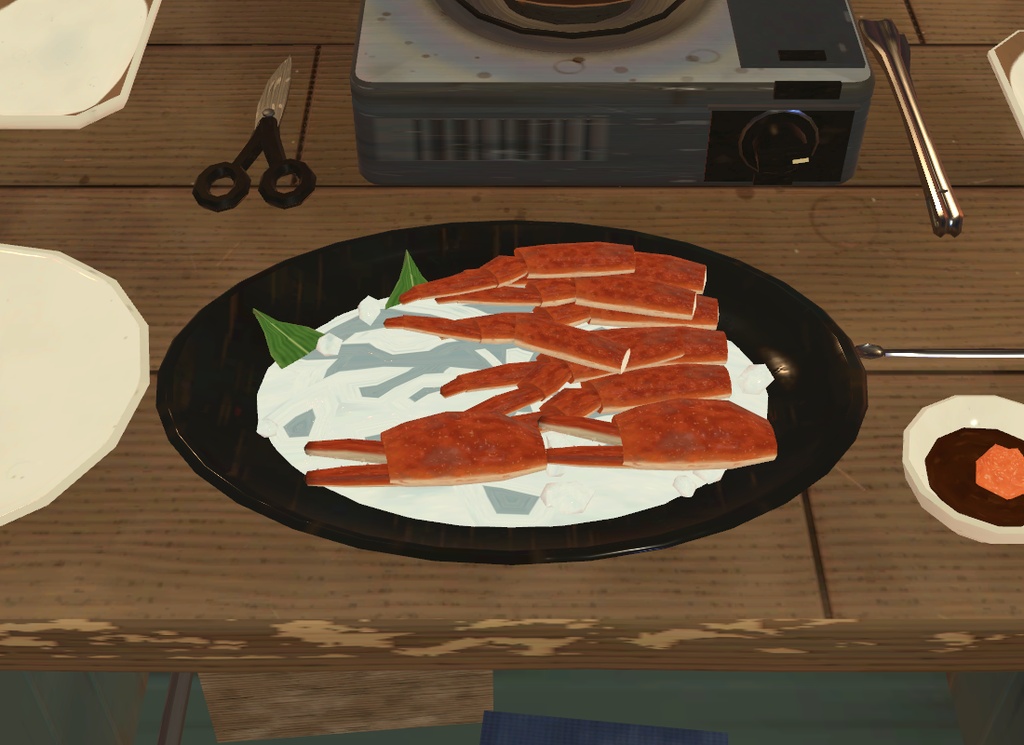 かにパ!【VRChat・アバター/ワールド】夜の屋台でみんなでつつくかに鍋 / Kani Party