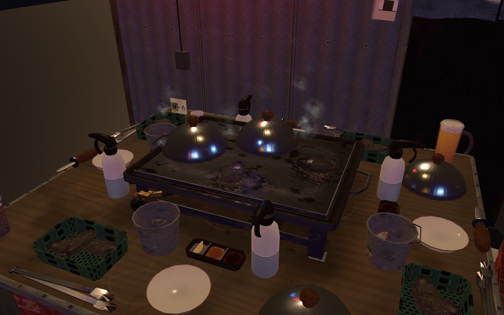 カキパ!【VRChat・アバター/ワールド】夜の牡蠣小屋でみんなで焼く焼き牡蠣 / Kaki Party