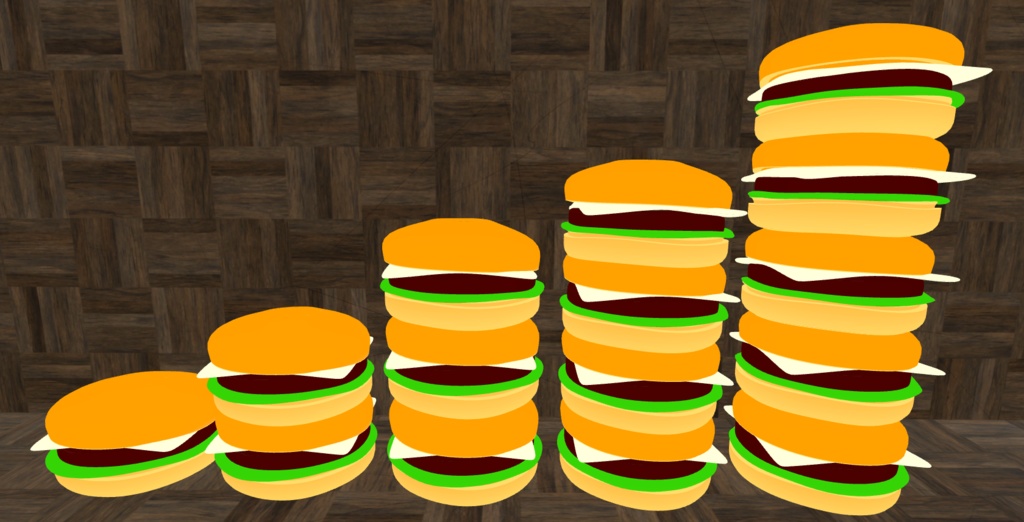 (無料)チーズバーガーモデル Free Cheese Burger Model