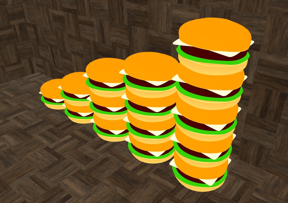 （無料）チーズバーガーモデル　Free Cheese Burger Model