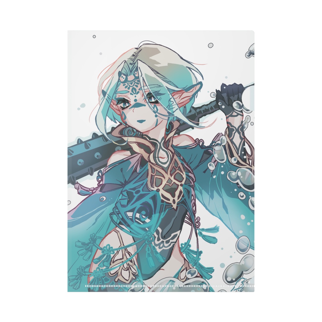 中華な鬼のクリアファイル