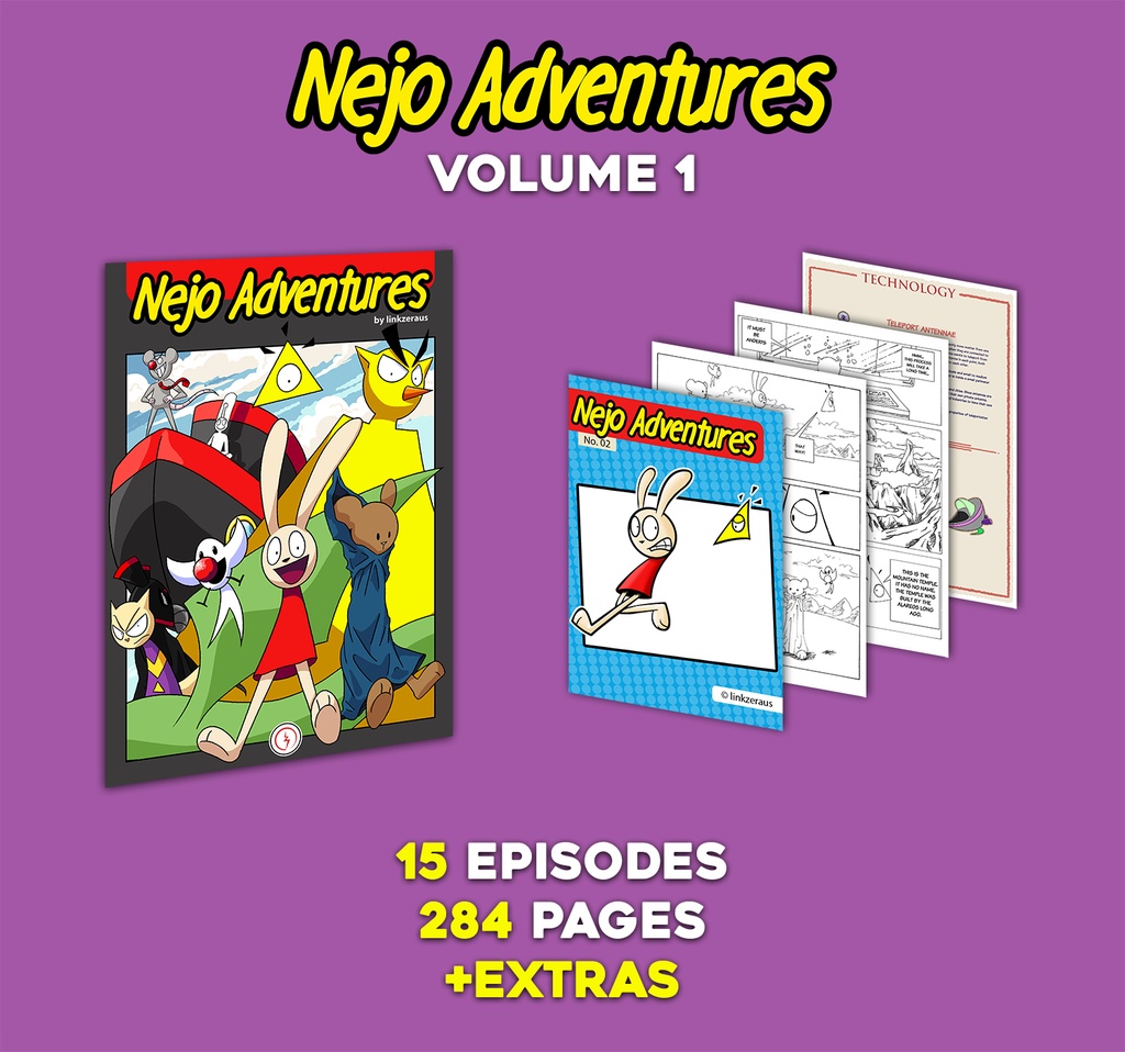 Nejo Adventures Volume 1 PREMIUM VERSION (CBR file)