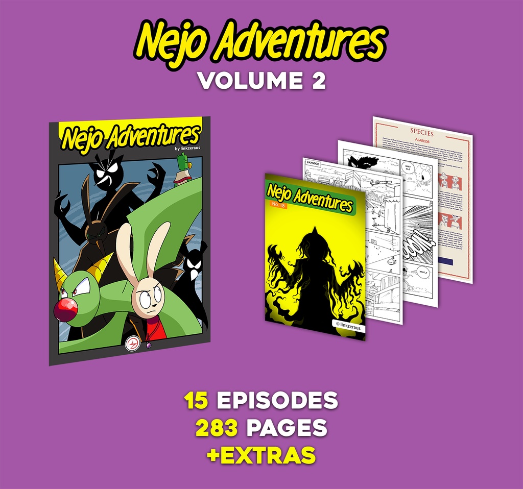 Nejo Adventures Volume 2 PREMIUM VERSION (CBR file)