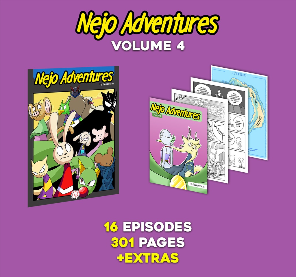 Nejo Adventures Volume 4 PREMIUM VERSION (CBR file)