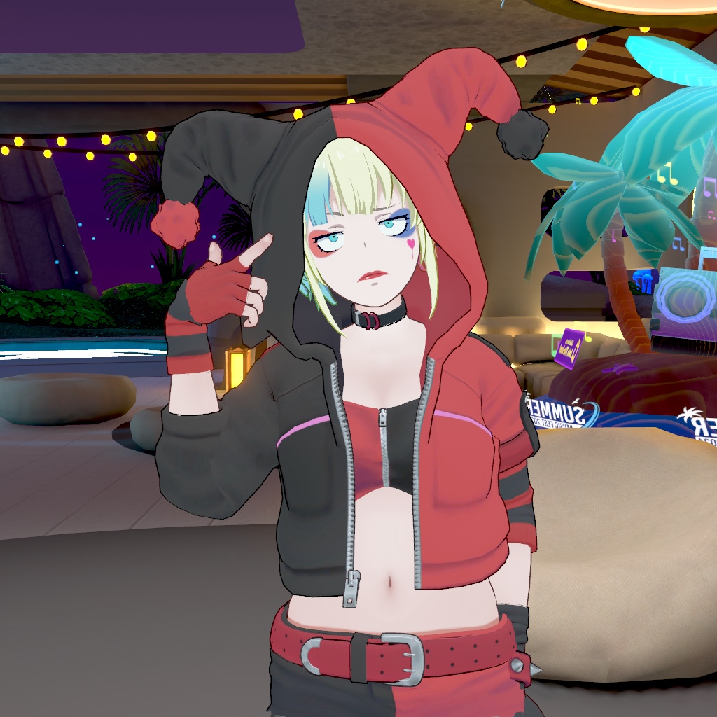 [Vrchat 3Dモデル]  ハーレイクイン Harly Quinn 《異世界スーサイド・スクワッド》 - GNI tofu - 9/9