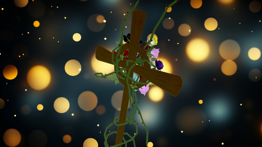 【オリジナル3Dモデル】【MA対応】救済者の薔薇 VRChat想定 パーティクルやギミック付き