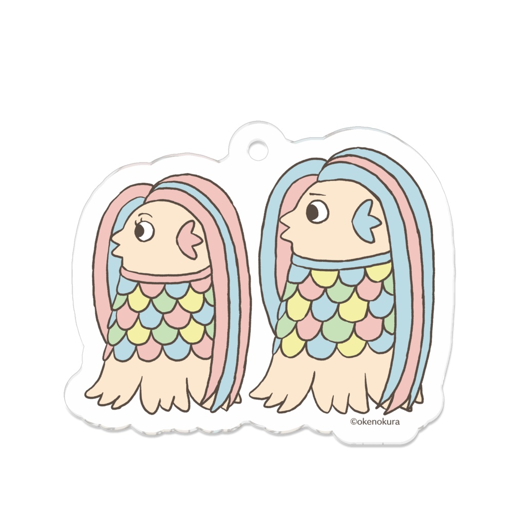 アマビエフウフのアクキー