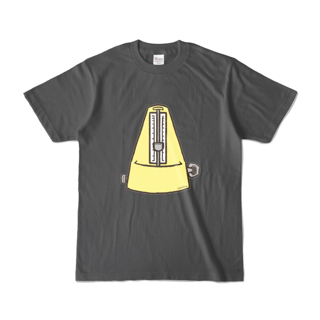 メトロノームTシャツ【イエロー/チャコール】