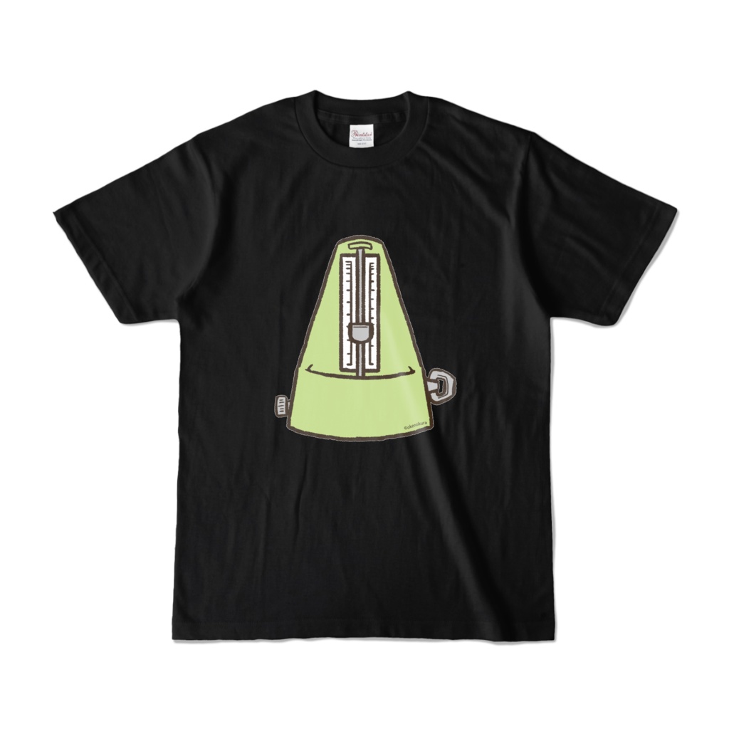 メトロノームTシャツ【ライトグリーン/ブラック】