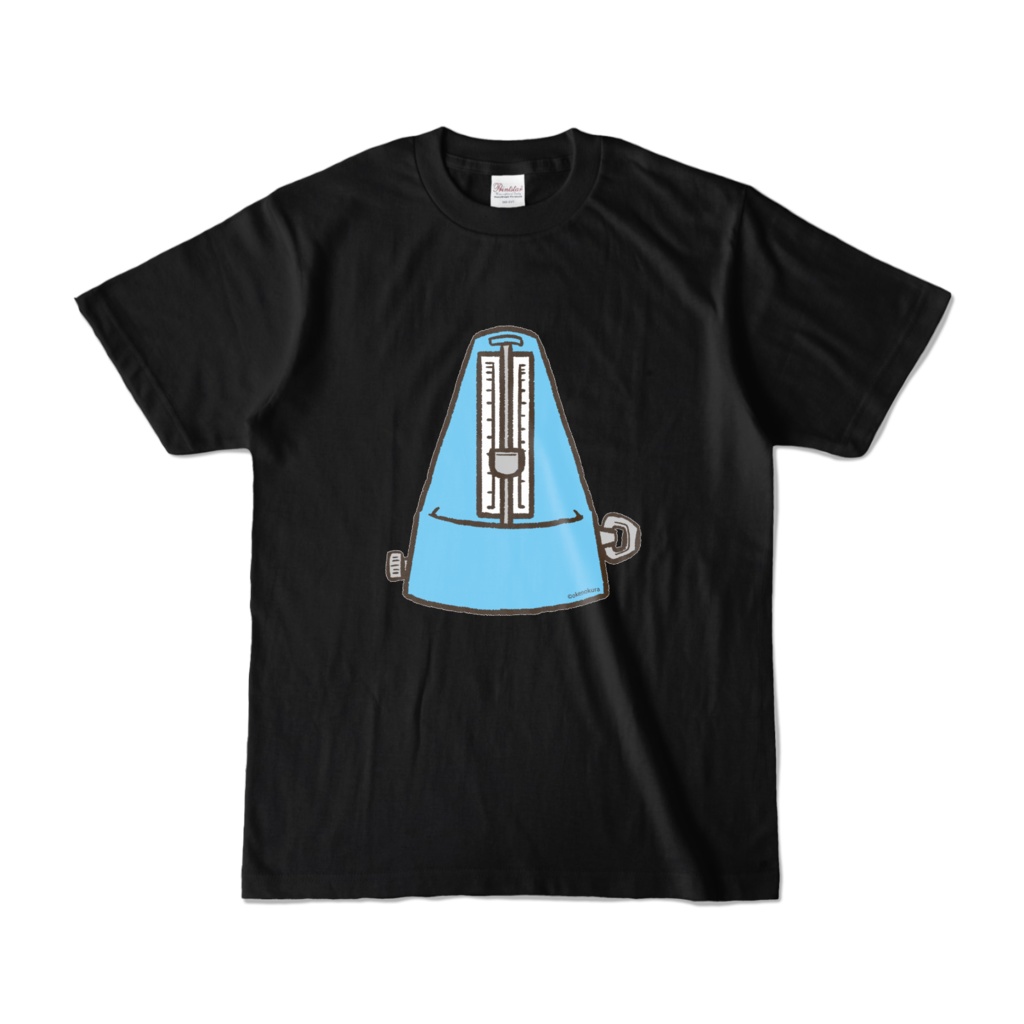 メトロノームＴシャツ【ライトブルー／ブラック】