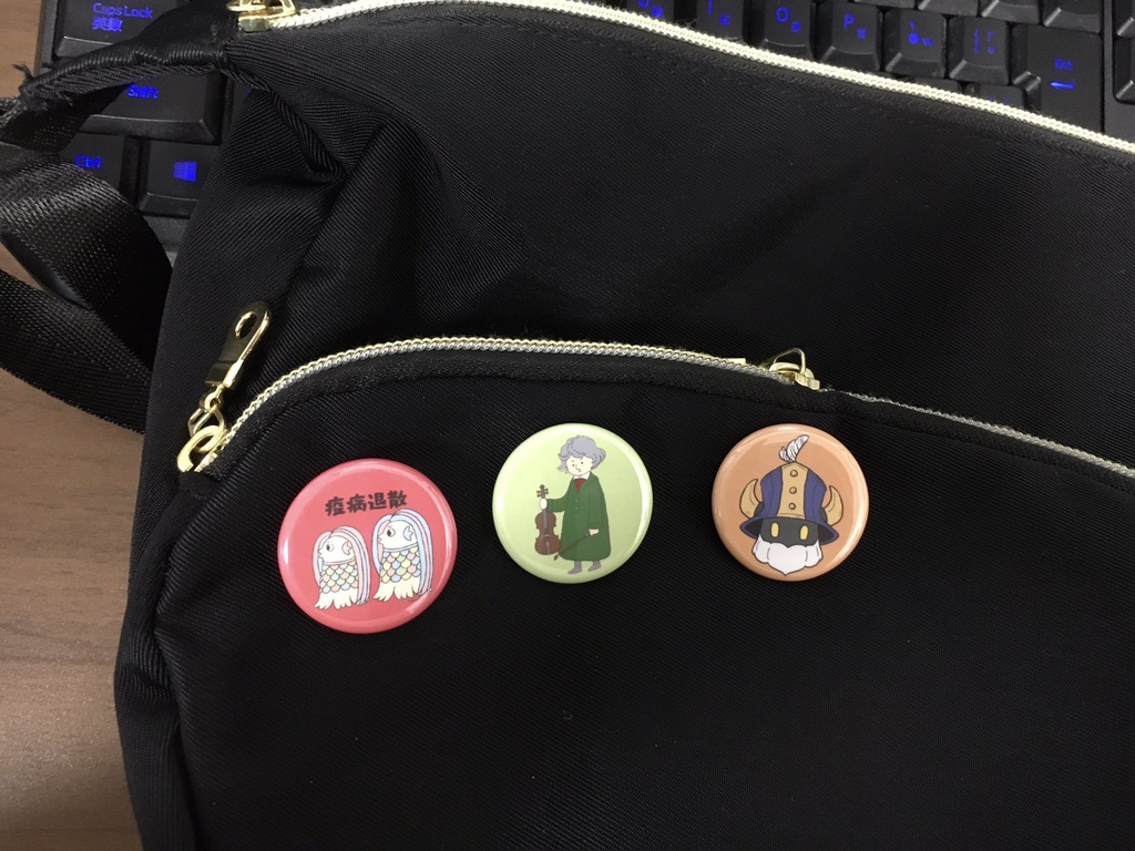 ベートーベンの缶バッチ