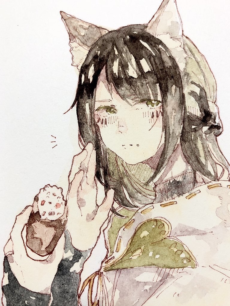 水彩リクエストドローイング(はがきサイズ)