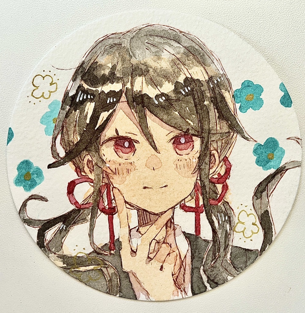 『夏越露子』水彩原画