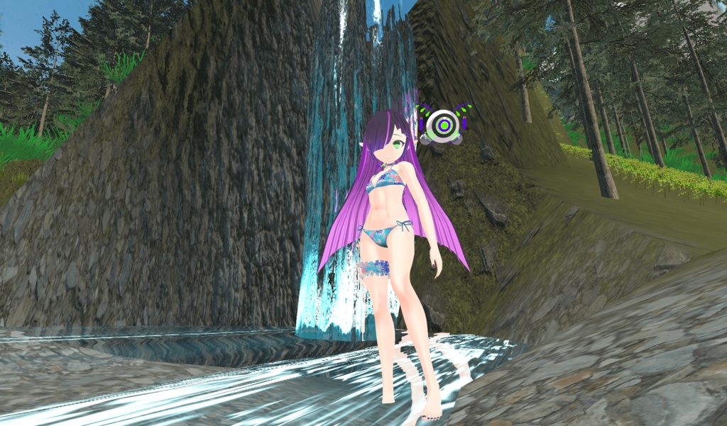 【Blender製】オリジナル3Dモデル「ヨルダ」_Rev.1.2(衣装2種:通常・ビキニ)