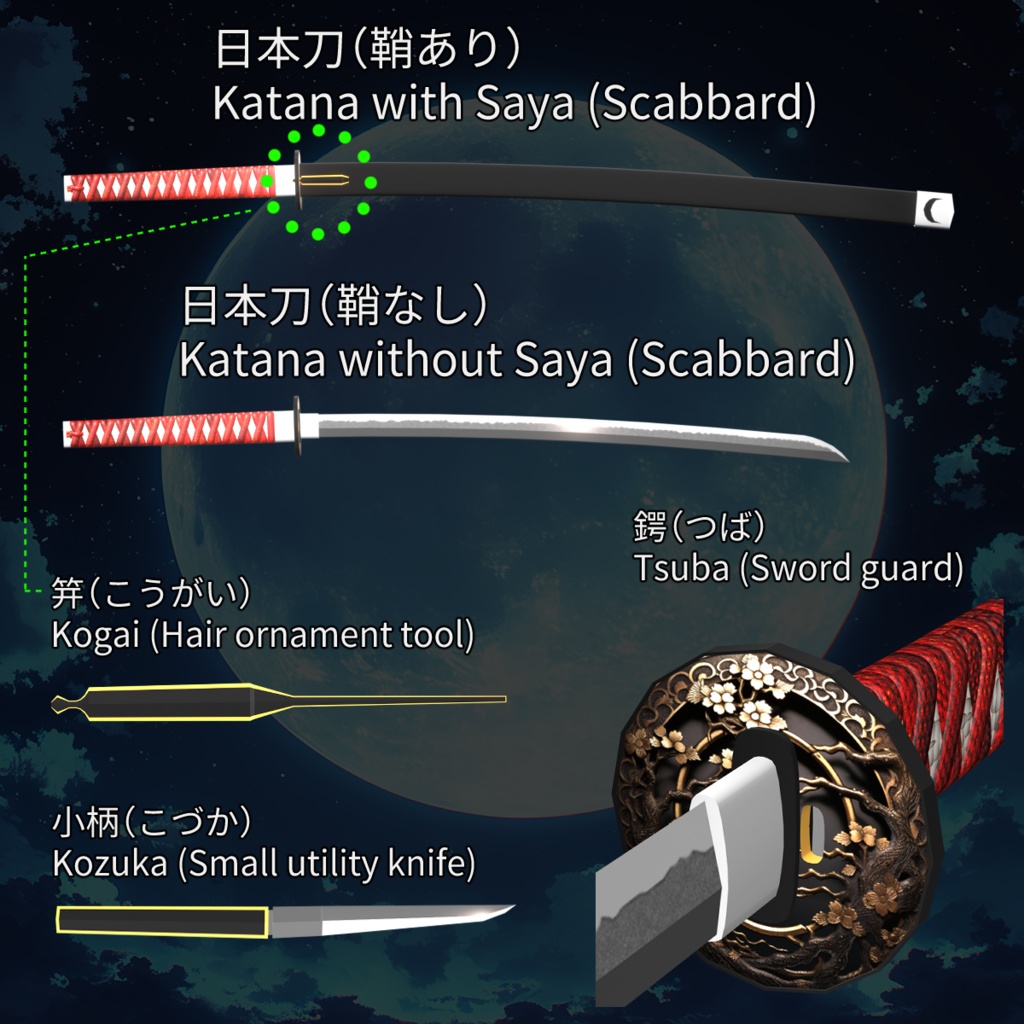 【VRoid+Blender製】オリジナル3Dモデル「アルテミシア」_Rev.0.1