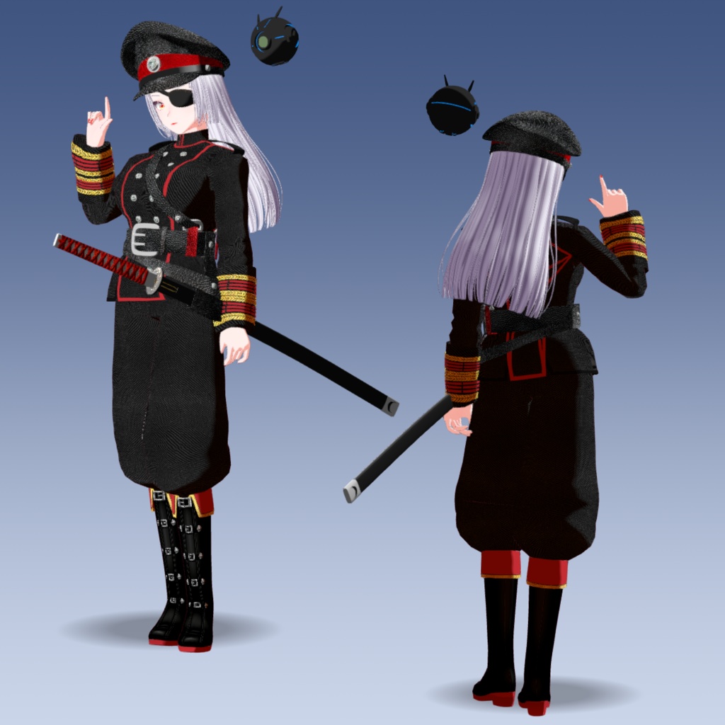 【VRoid+Blender製】オリジナル3Dモデル「アルテミシア」_Rev.0.1