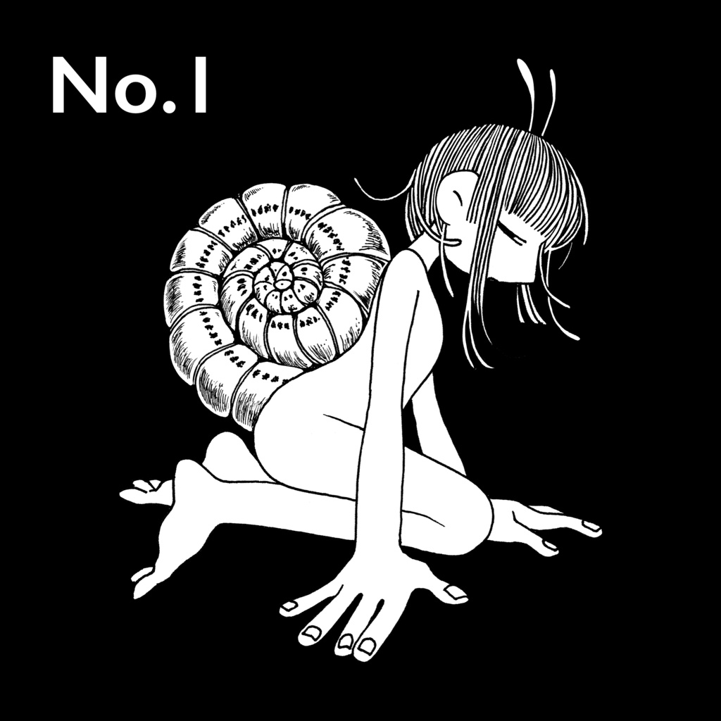 snail girl ステッカー