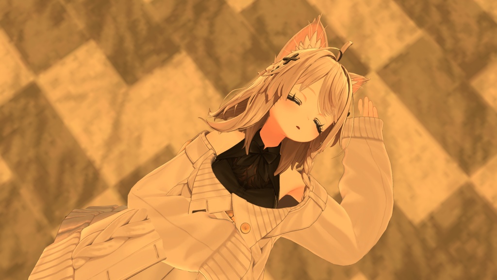 【MA対応済み】しなのちゃん専用 動く眠る表情【V睡眠・なでなで・他】